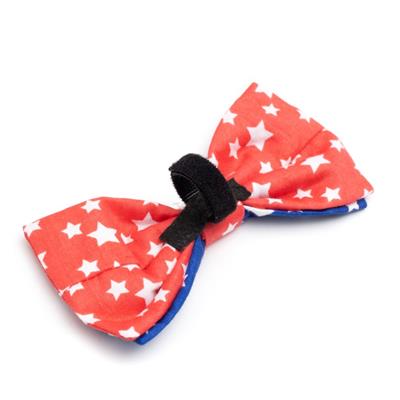 Worthy Dog - Red and Navy Stars Bow Tie