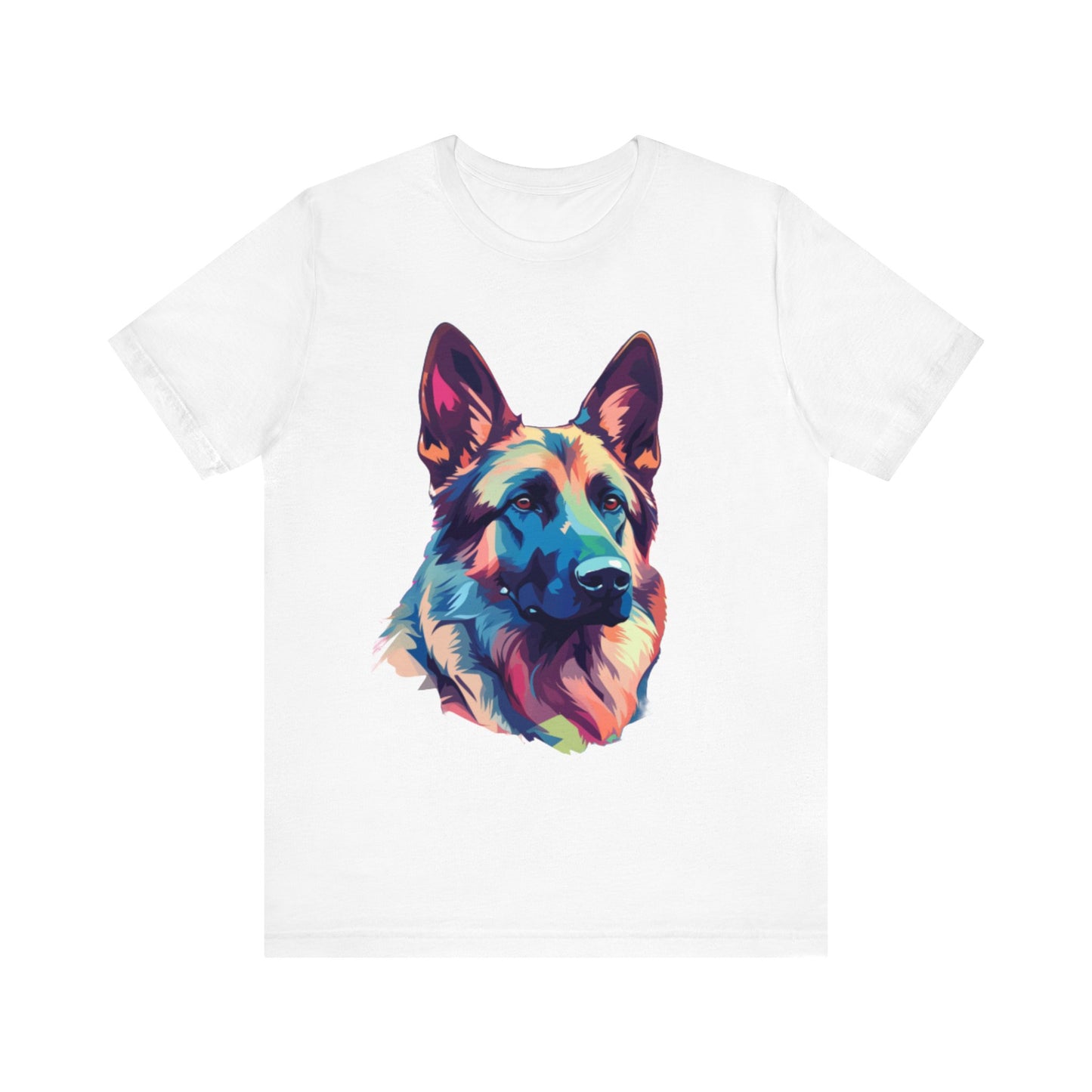 German Shepherd Water Color Tee Shirt