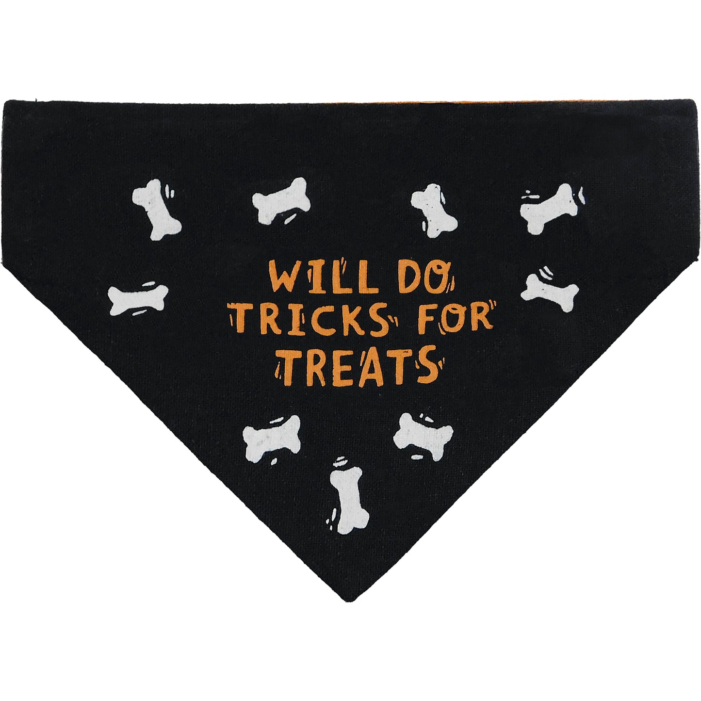 Collar Bandana - Will Do Tricks For Treats- Reversible