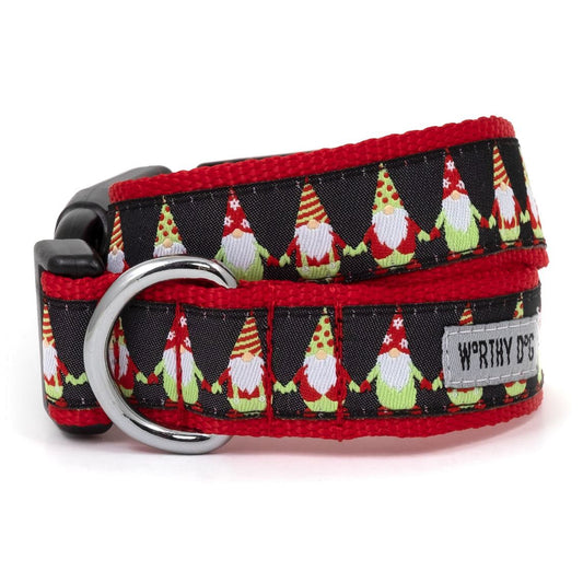 Christmas Gnome dog collar