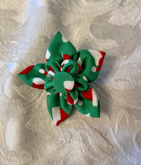 Santa Hat pet Flower bow