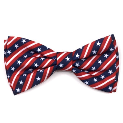 Worthy Dog - American Flag Pet Bow Tie