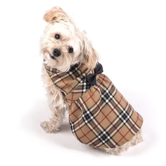 Tan Plaid Dog Dress