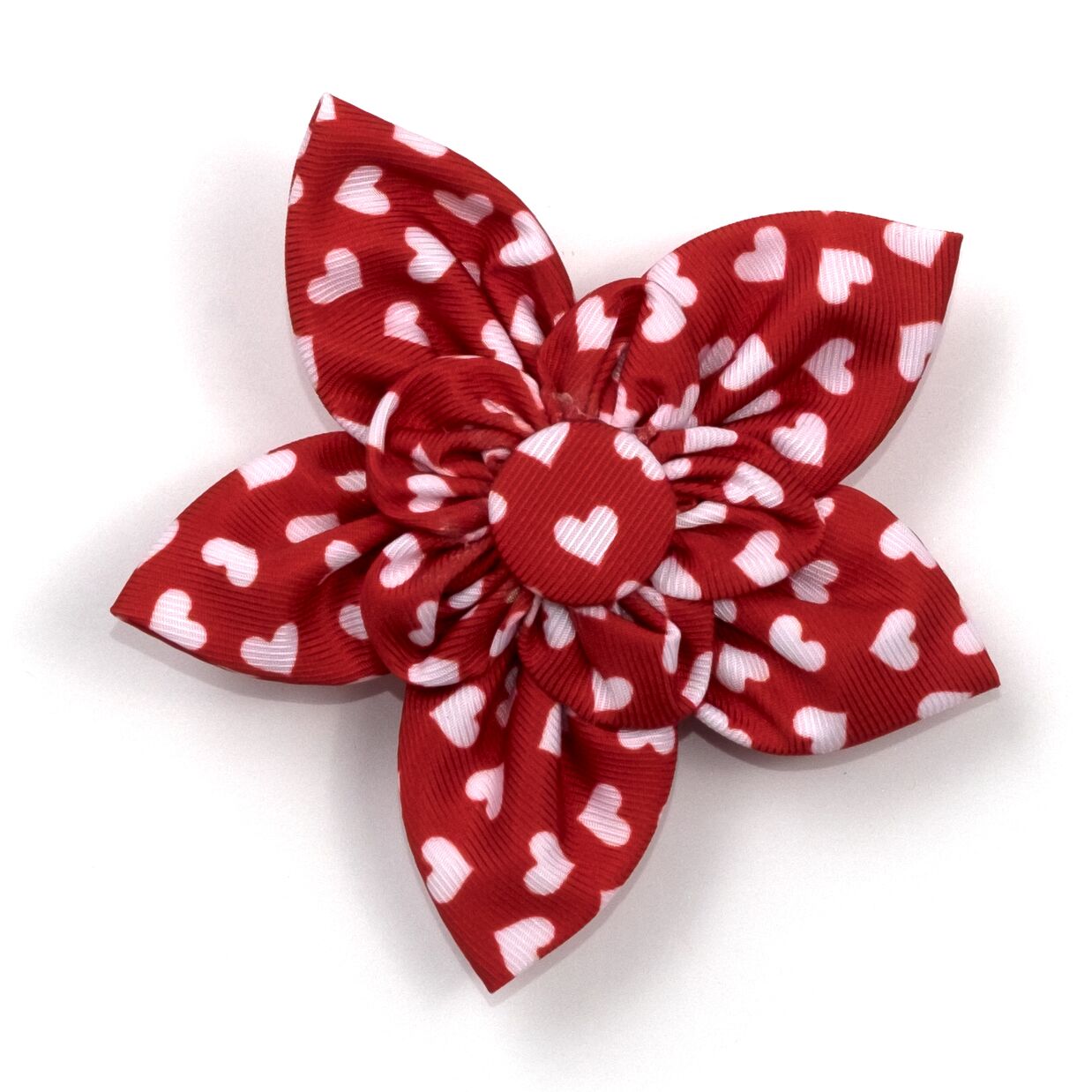 Red heart Valentine Flower Bow